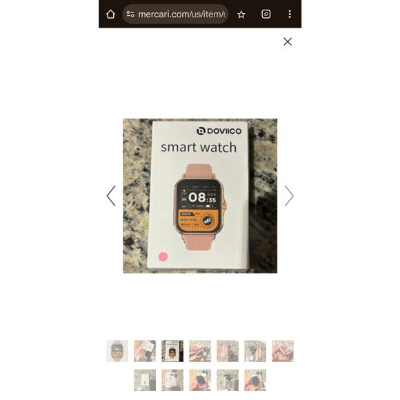 Doviico Smart Watch Pink-Touchscreen Fitness Tracker Make/Receive Calls NEW - Picture 4 of 9